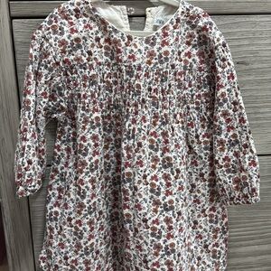 Zara Multicolor Floral Smocked Dress